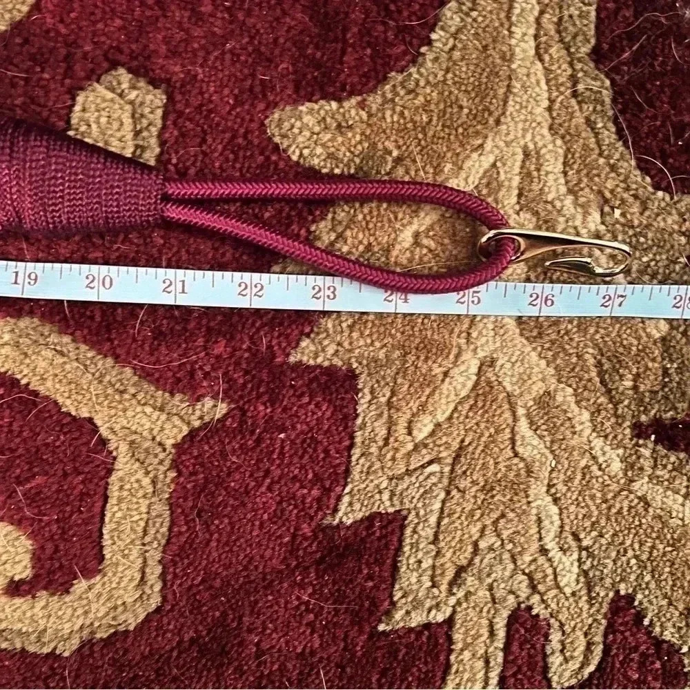 Twisted Braided Beaded Vintage Rope Belt Size Small NWT Gold Purple Burgundy - Picture 3 of 13